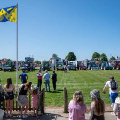 Shropshire Flag At Show Small